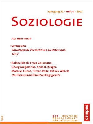 cover image of Soziologie 04/2023
